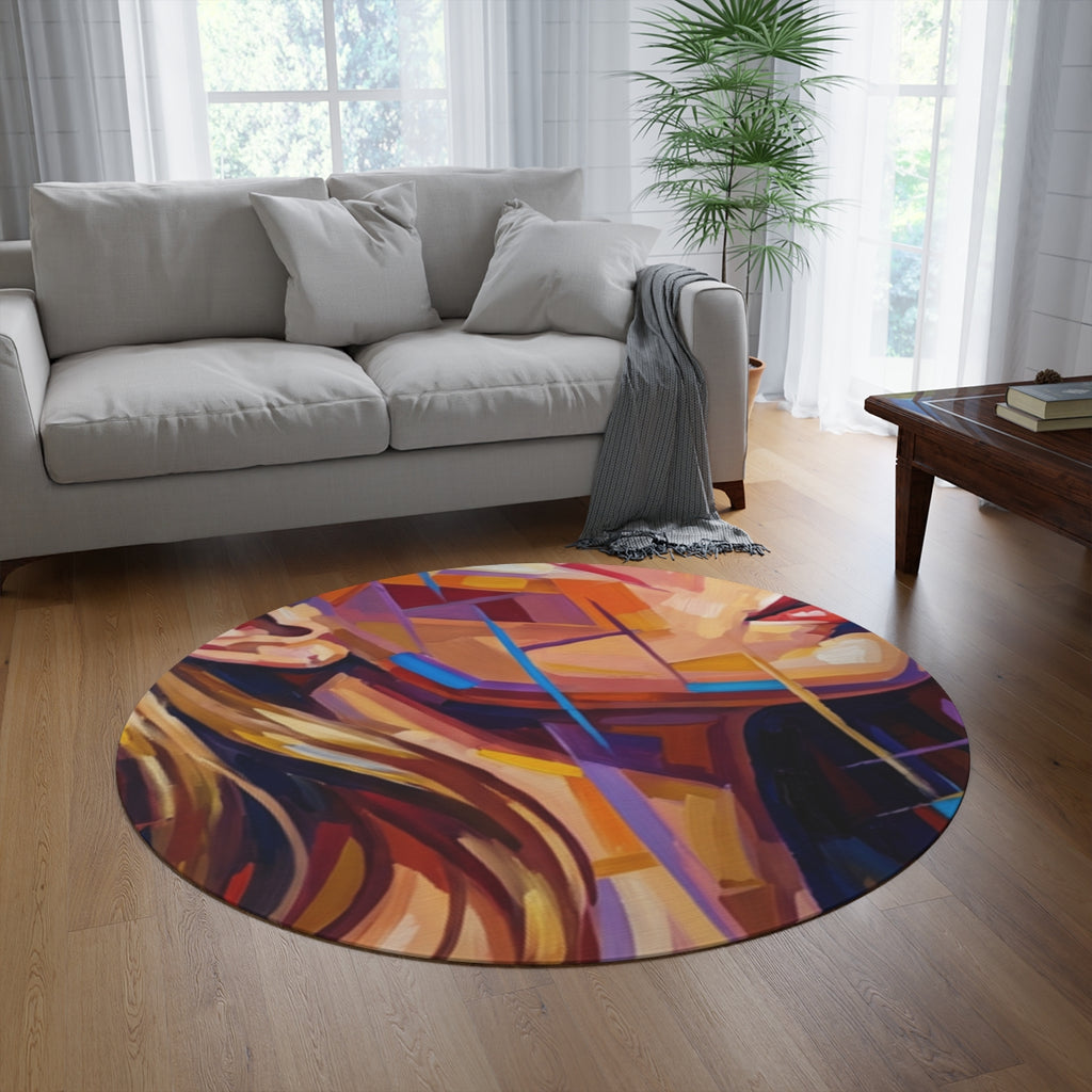 Round Rug - Shattered Elegance | Echovira Gallery
