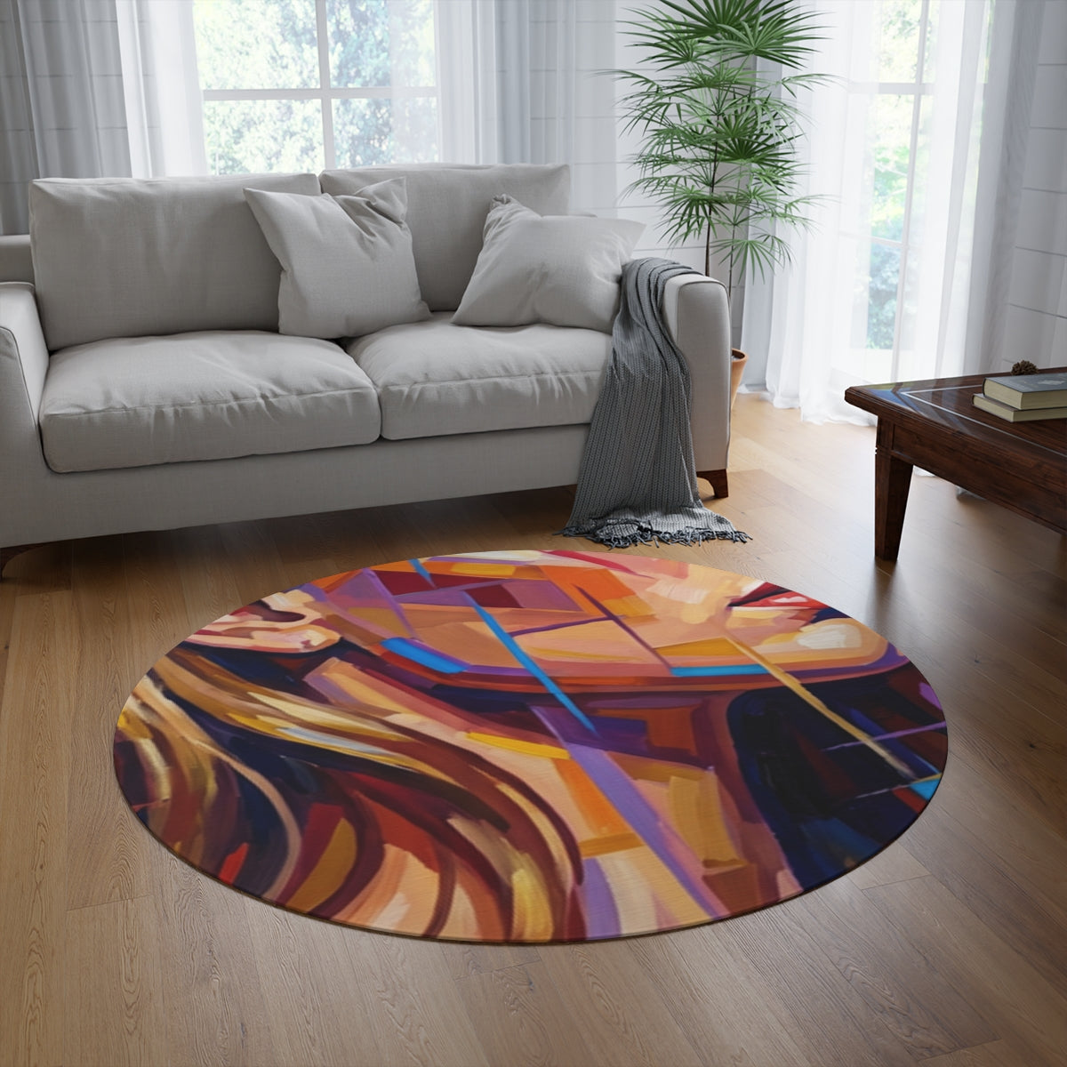 Round Rug - Shattered Elegance | Echovira Gallery