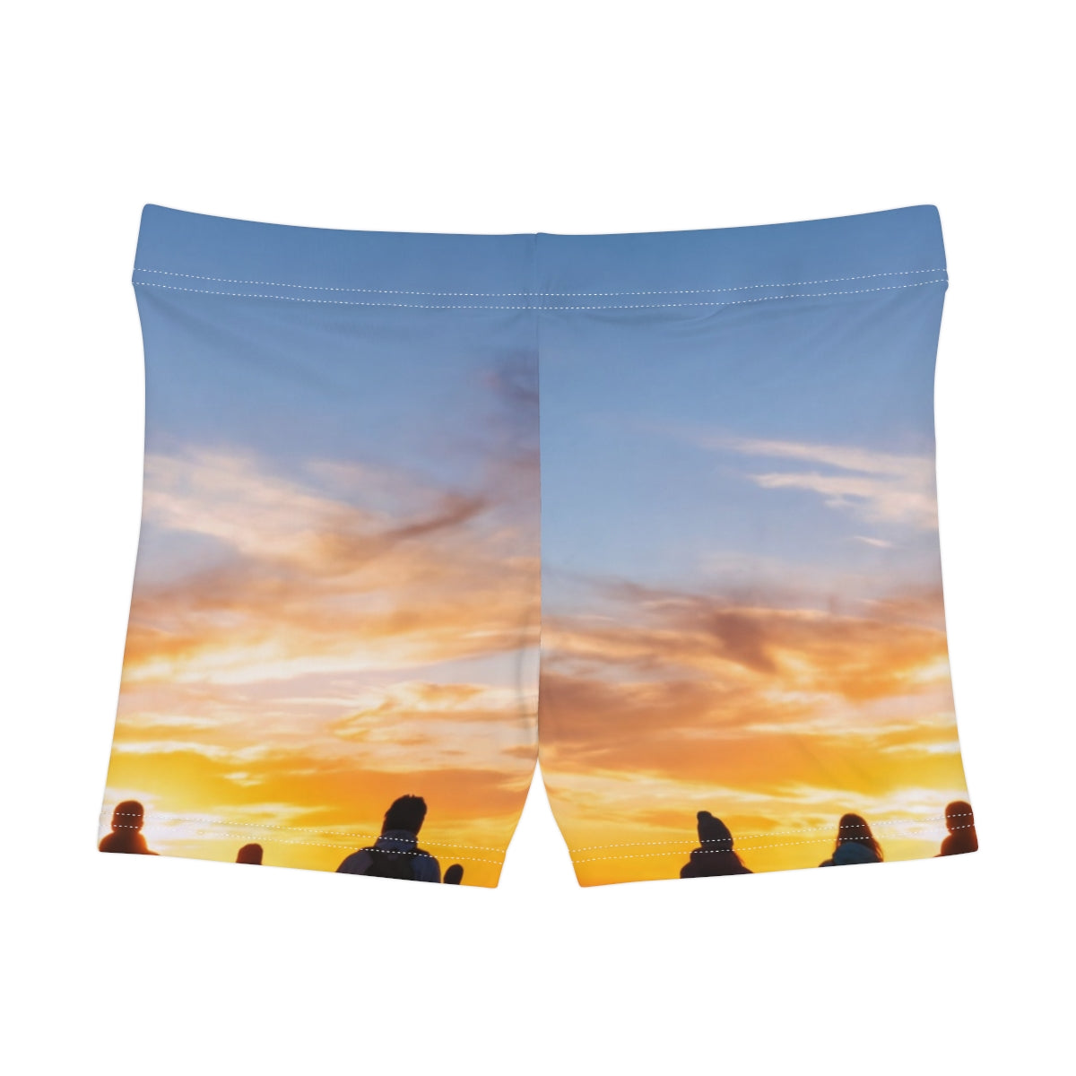 Women's Shorts - Sunset Mountain Ridge | Echovira Gallery