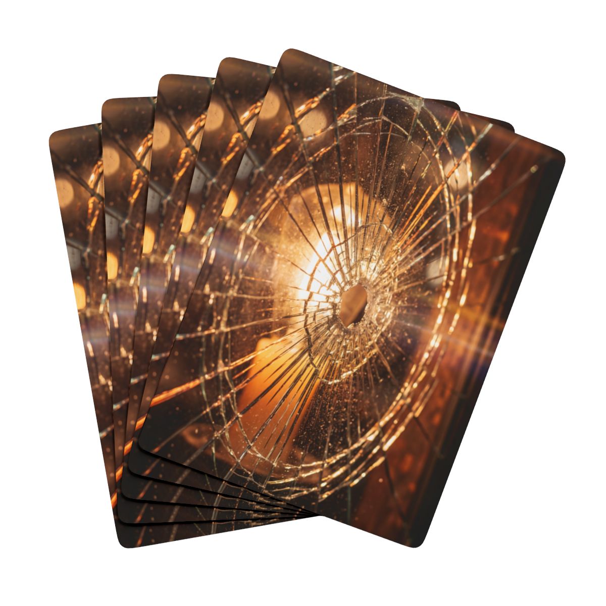 Poker Playing Cards - Shattered Glass Cinematic Warmth Wall...
