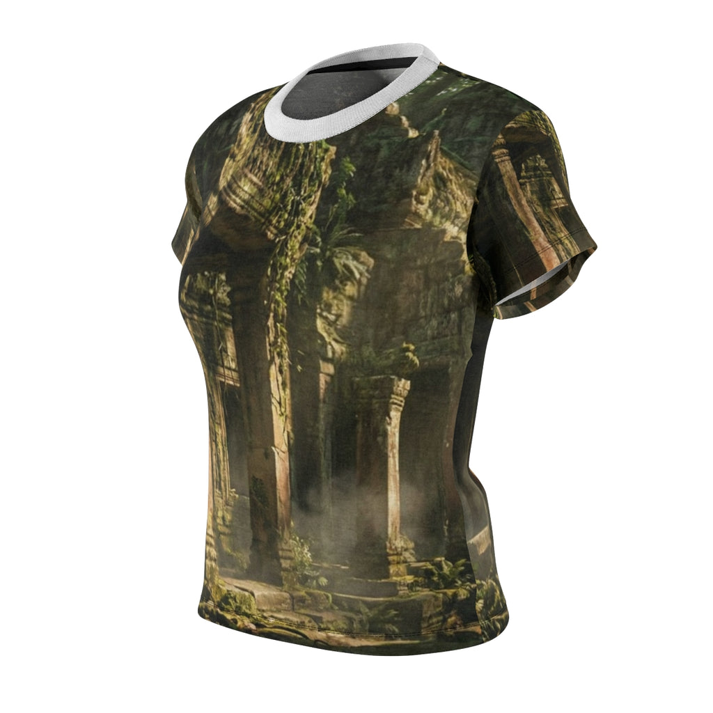 Women's Cut & Sew Tee - Temple Mist | Echovira Gallery