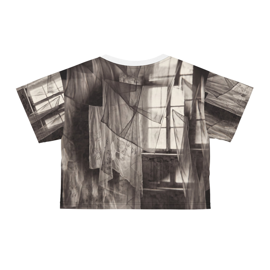 Crop Tee - Spectral Veils | Echovira Gallery
