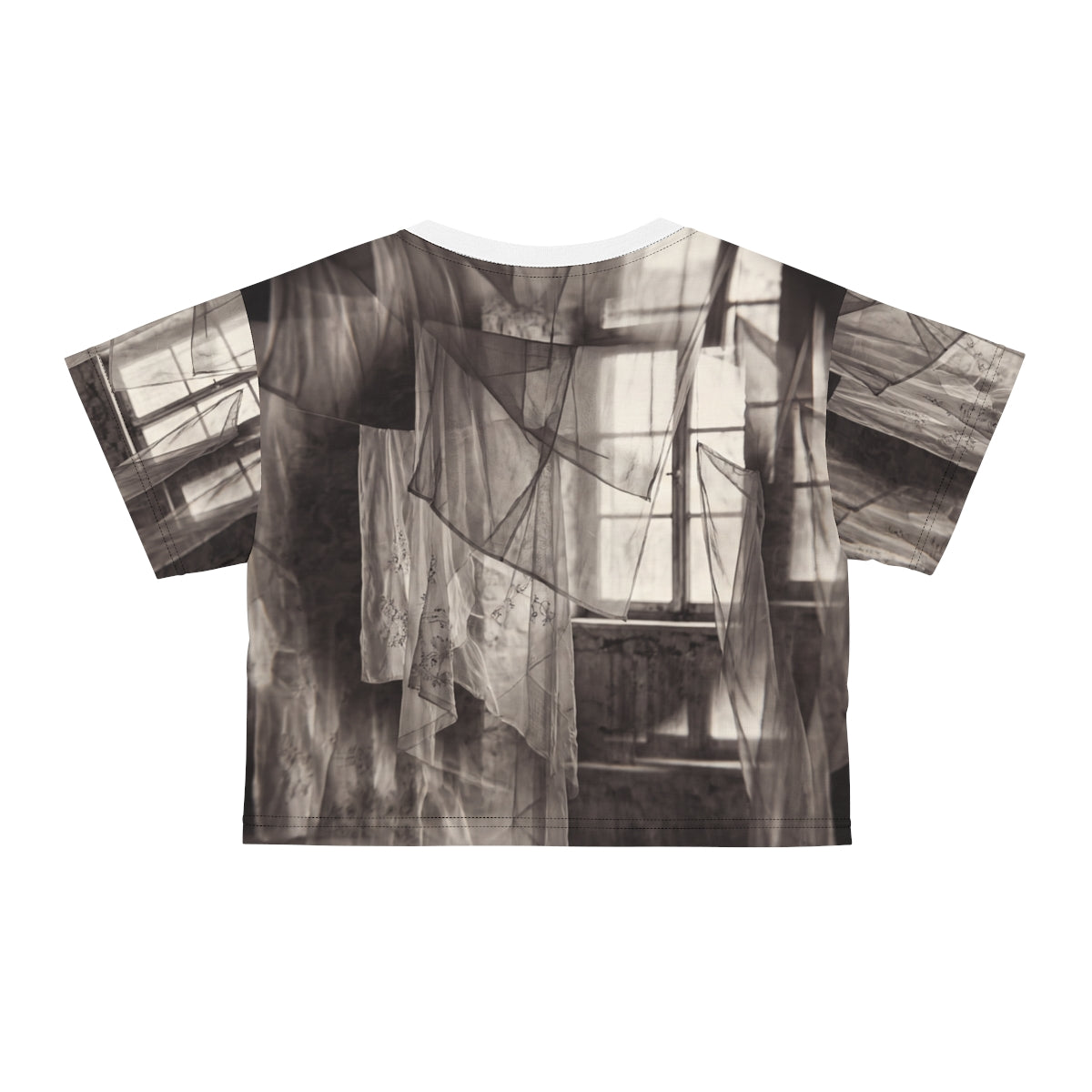 Crop Tee - Spectral Veils | Echovira Gallery