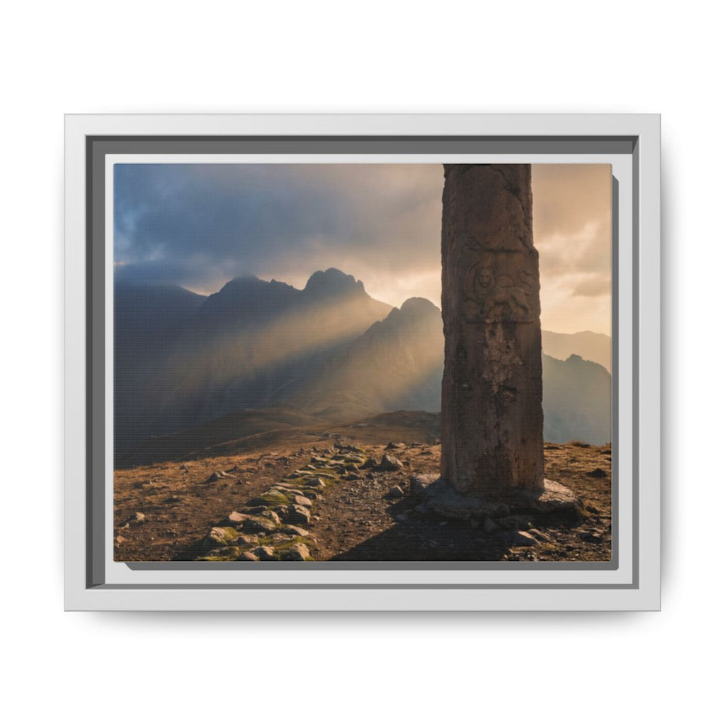 Framed Matte Canvas - Sun Peak