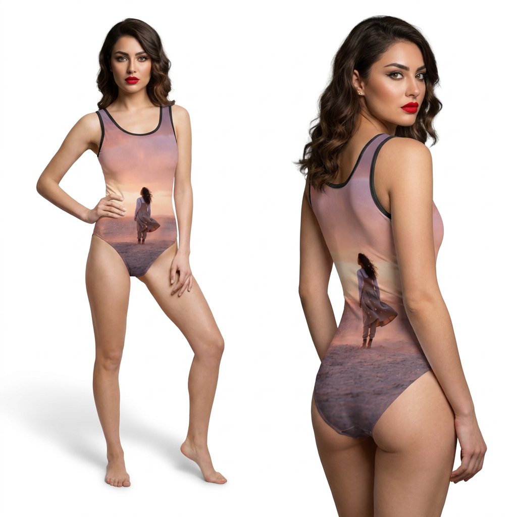 Desert Horizon Women's One-Piece Swimsuit