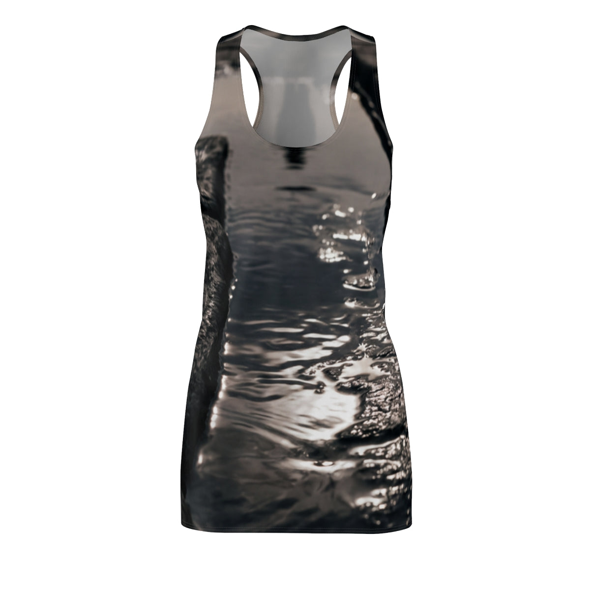 Women's Racerback Dress Urban Noir Art