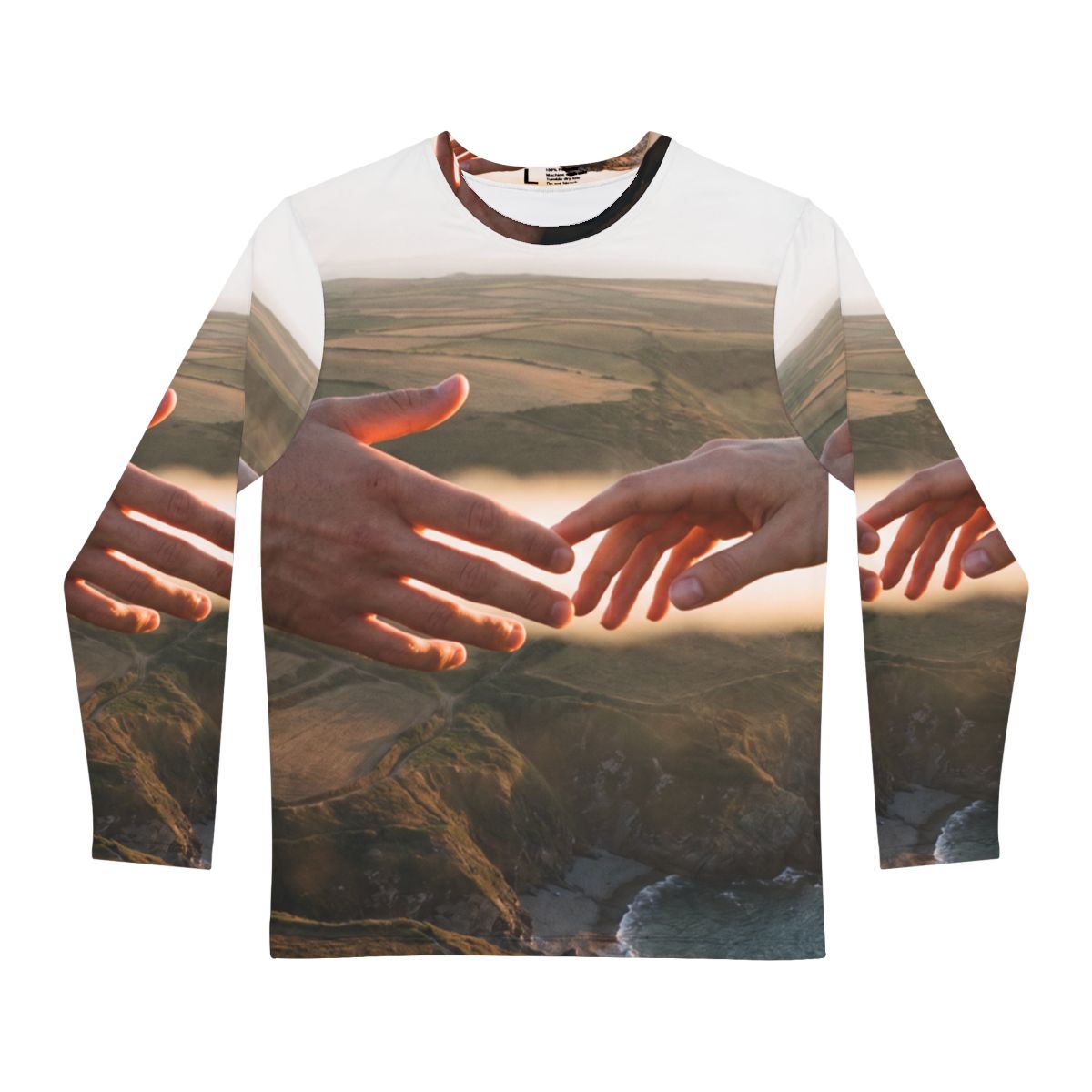 Men's Long Sleeve Shirt - The Infinite Touch | Ethereal... |...