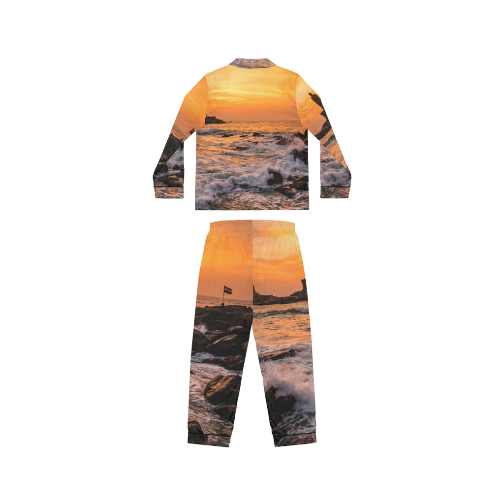 Women's Satin Pajamas - Majestic Dawn