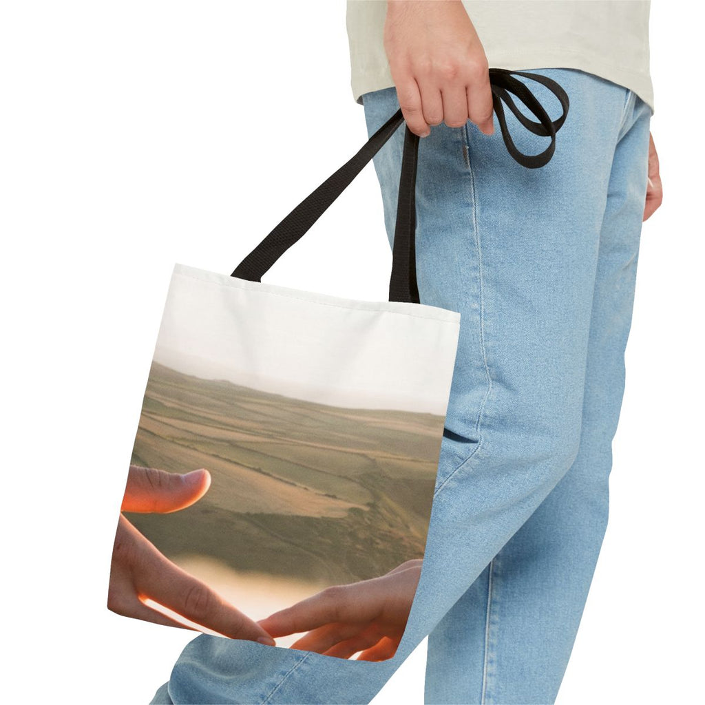 Tote Bag - The Infinite Touch | Ethereal Coastal Art |...