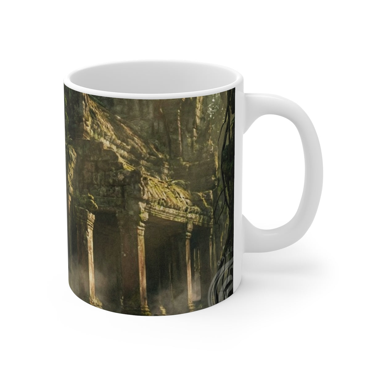 11oz White Mug - Ancient Sanctuary Morning | Echovira...