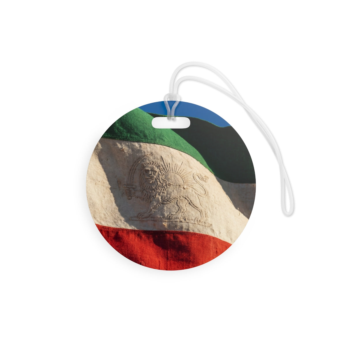 Luggage Tags - Vintage Persian Lion and Sun Flag Art |...
