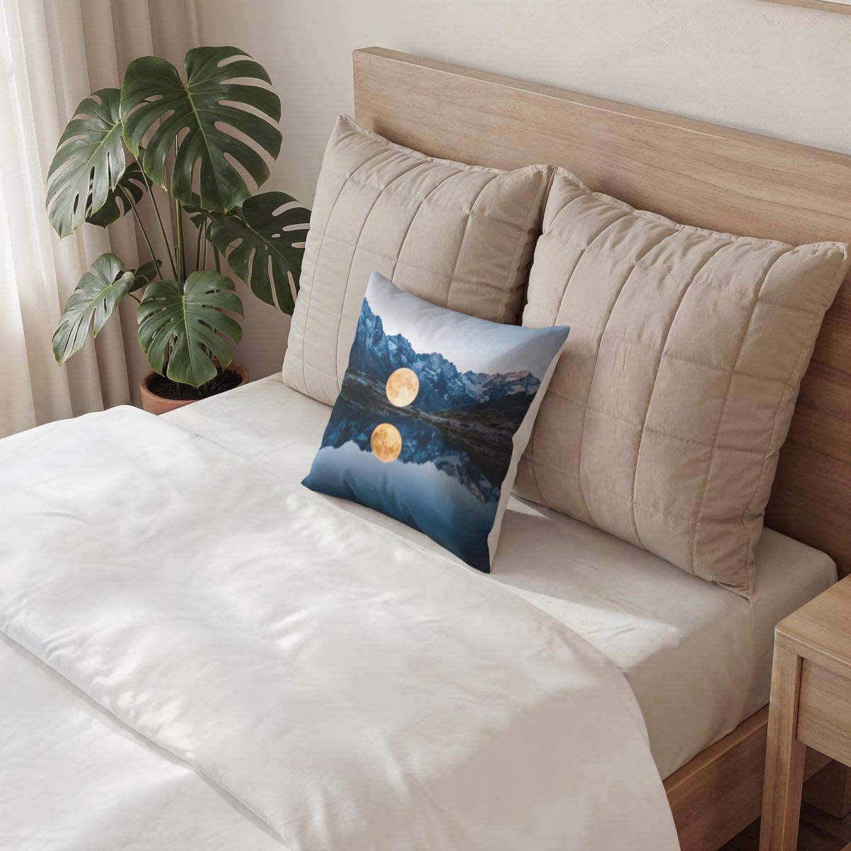 Poly Velvet Pillow - Alpine Moon Plush Velvet | Echovira...