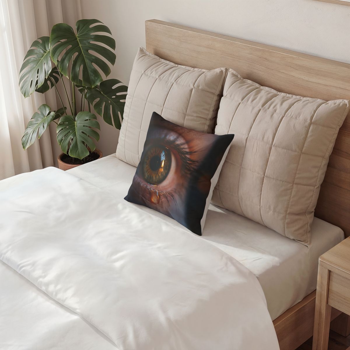 Poly Velvet Pillow - Cinematic Eye