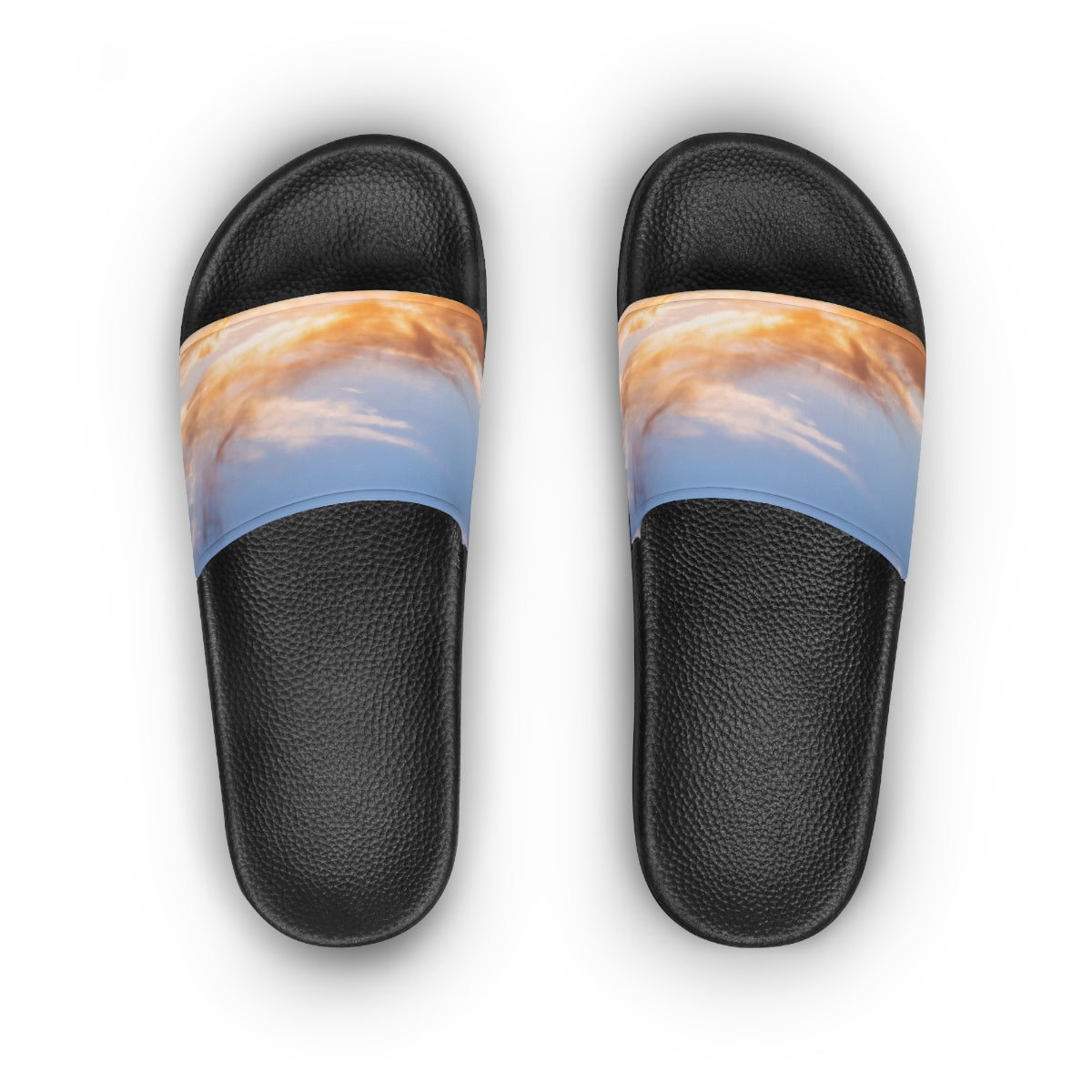 Women's Slide Sandals - Epic Mountain Sunrise
