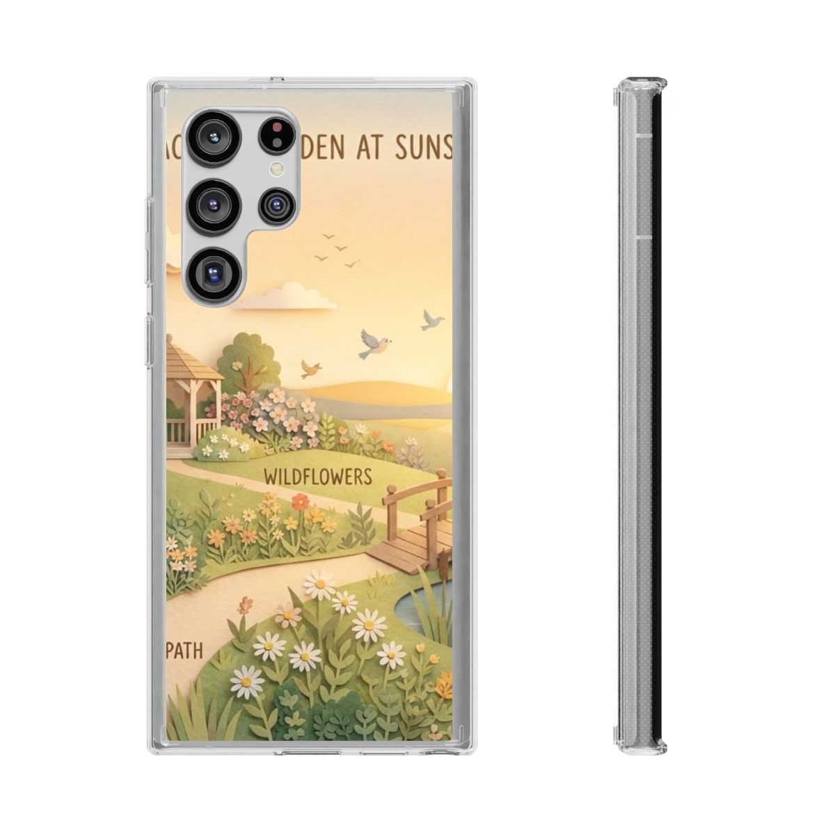 Clear Impact-Resistant Cases - Clear Phone Case - Sunset......