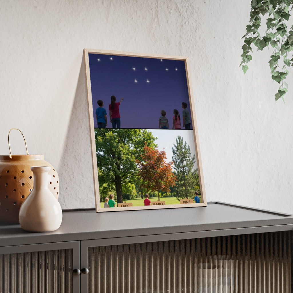 Wooden Framed Poster - Wonder — Portrait