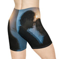 Women's Biker Shorts - Midnight Reflections - Moody Gym Wear...