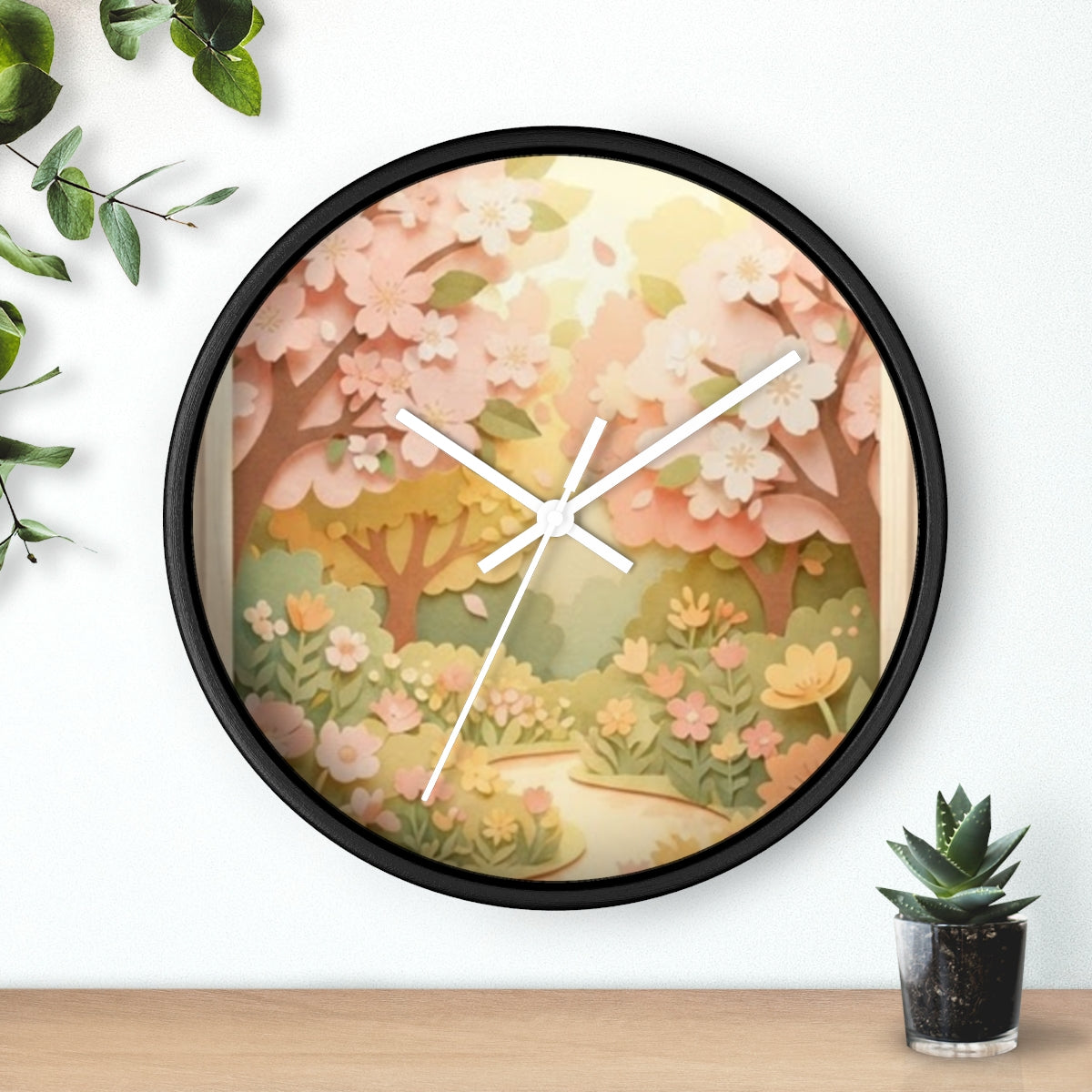 Wall Clock - Secret Garden Doorway | Echovira Gallery