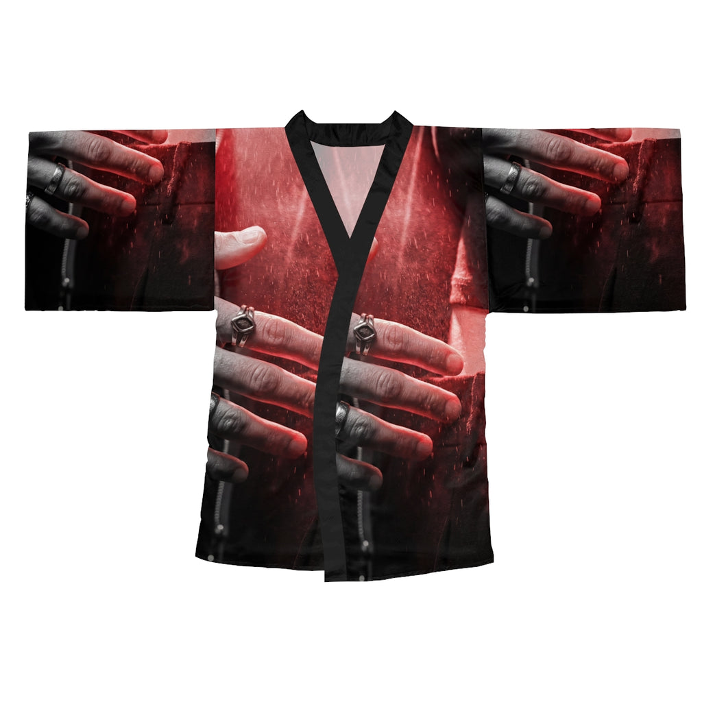 Long Sleeve Kimono Robe Moody Noir Art