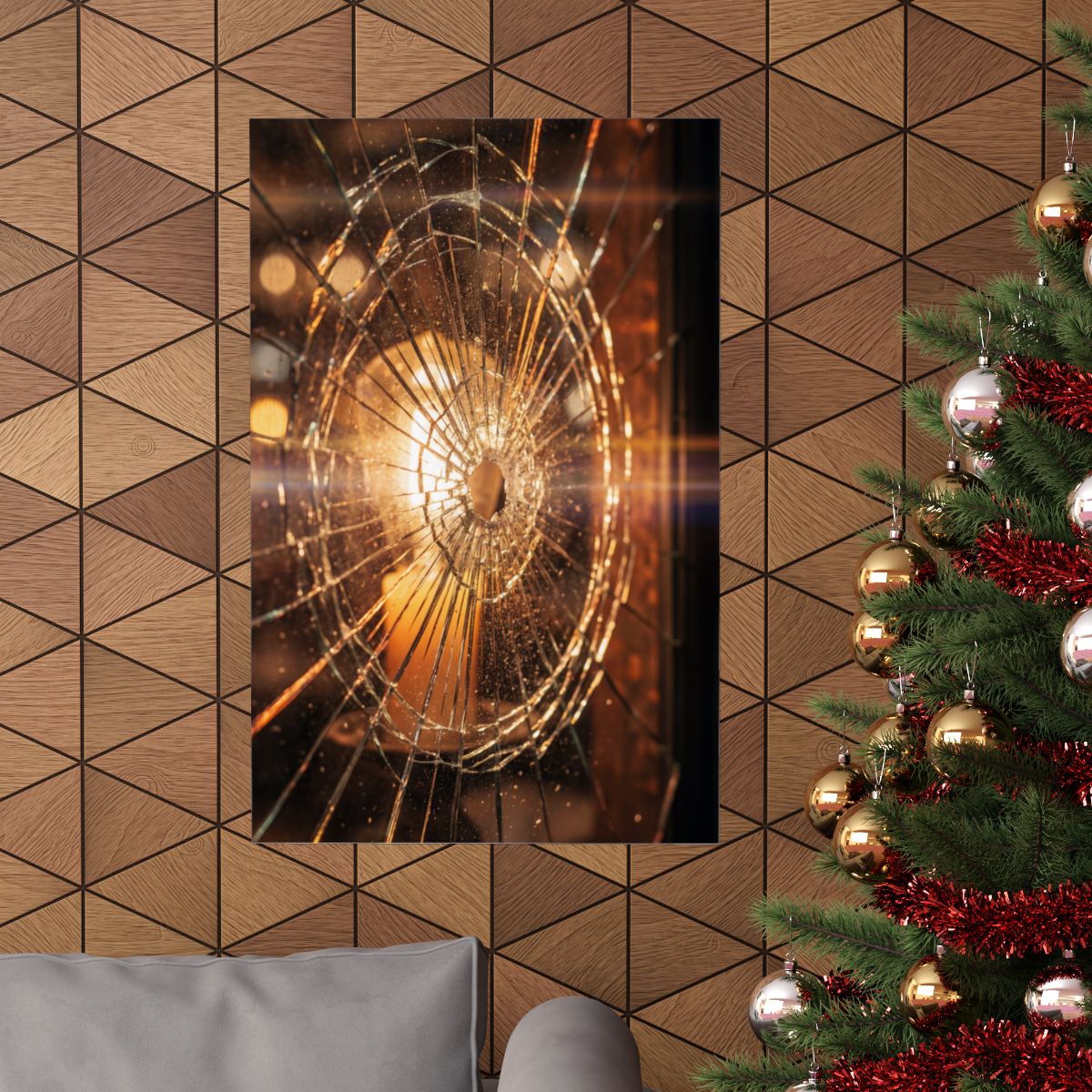 Matte Vertical Posters - Shattered Radiance Glass Art (8×10...