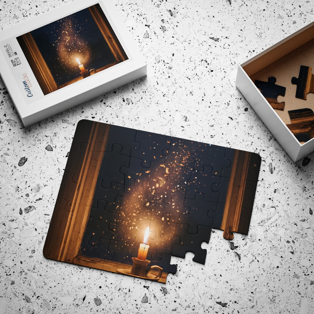 30-Piece Kids' Puzzle with Candle Window Art