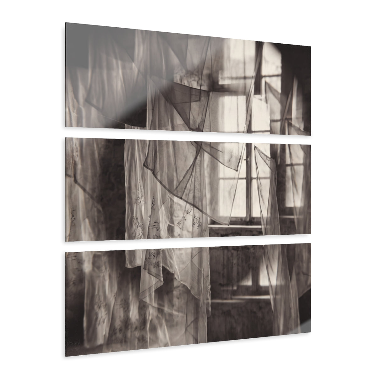 Acrylic Prints Triptych - Spectral Veils | Echovira Gallery