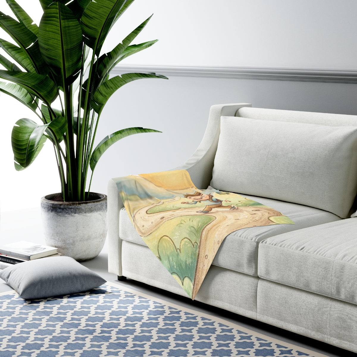 Baby Swaddle Blanket - Path to Adventure | Echovira Gallery