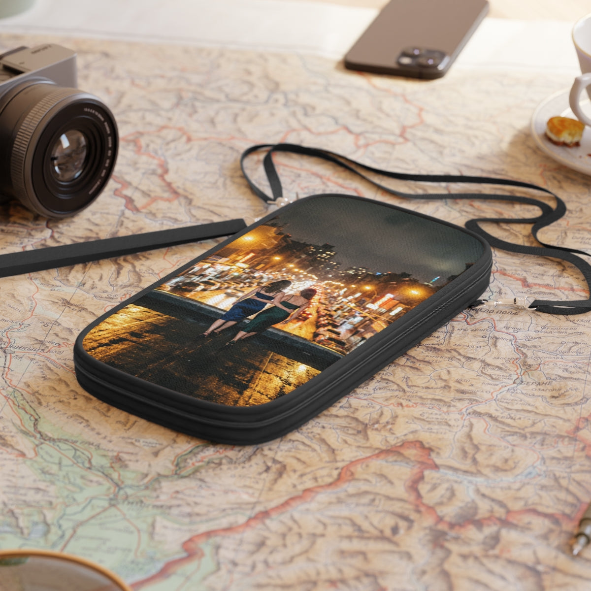 Passport Wallet - City Lights Travel Case | Echovira Gallery