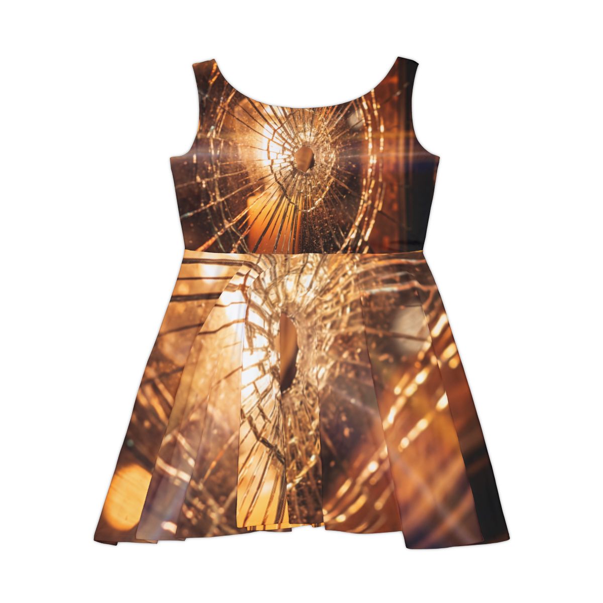 Damen-Skaterkleid – Zerrissene Kante