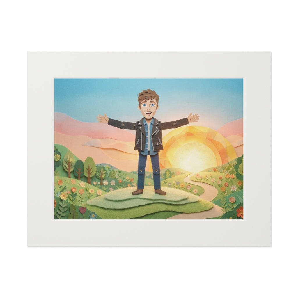 Fine Art Print - Sunny Meadow Paper Frame — Landscape (14×11...