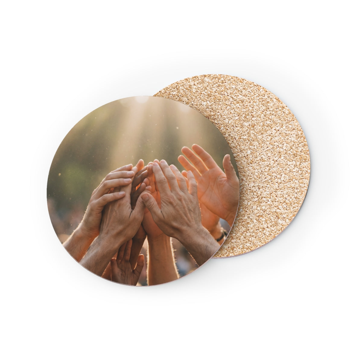 Coasters - Golden Rays of Unity Wall Art (1 & 4 pcs) |...