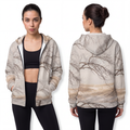 Unisex Zip Hoodie - Winter Branch Solitude Landscape |...