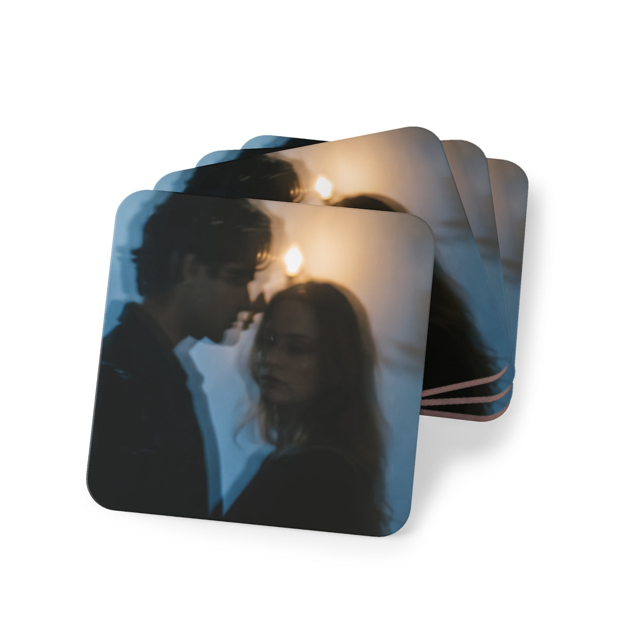 Midnight Candlelight Coasters - Moody Table Decor (1 & 4......