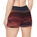 Women's Shorts - Martian Dawn Horizon | Echovira Gallery