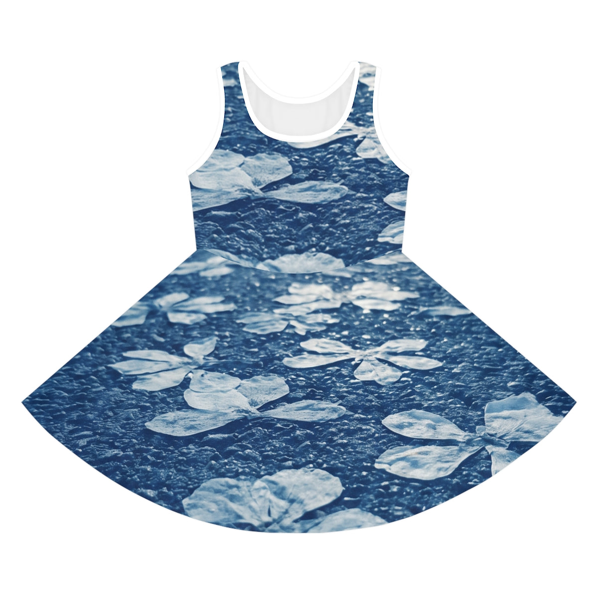 Girls' Cyanotype Floral Pathway Sundress