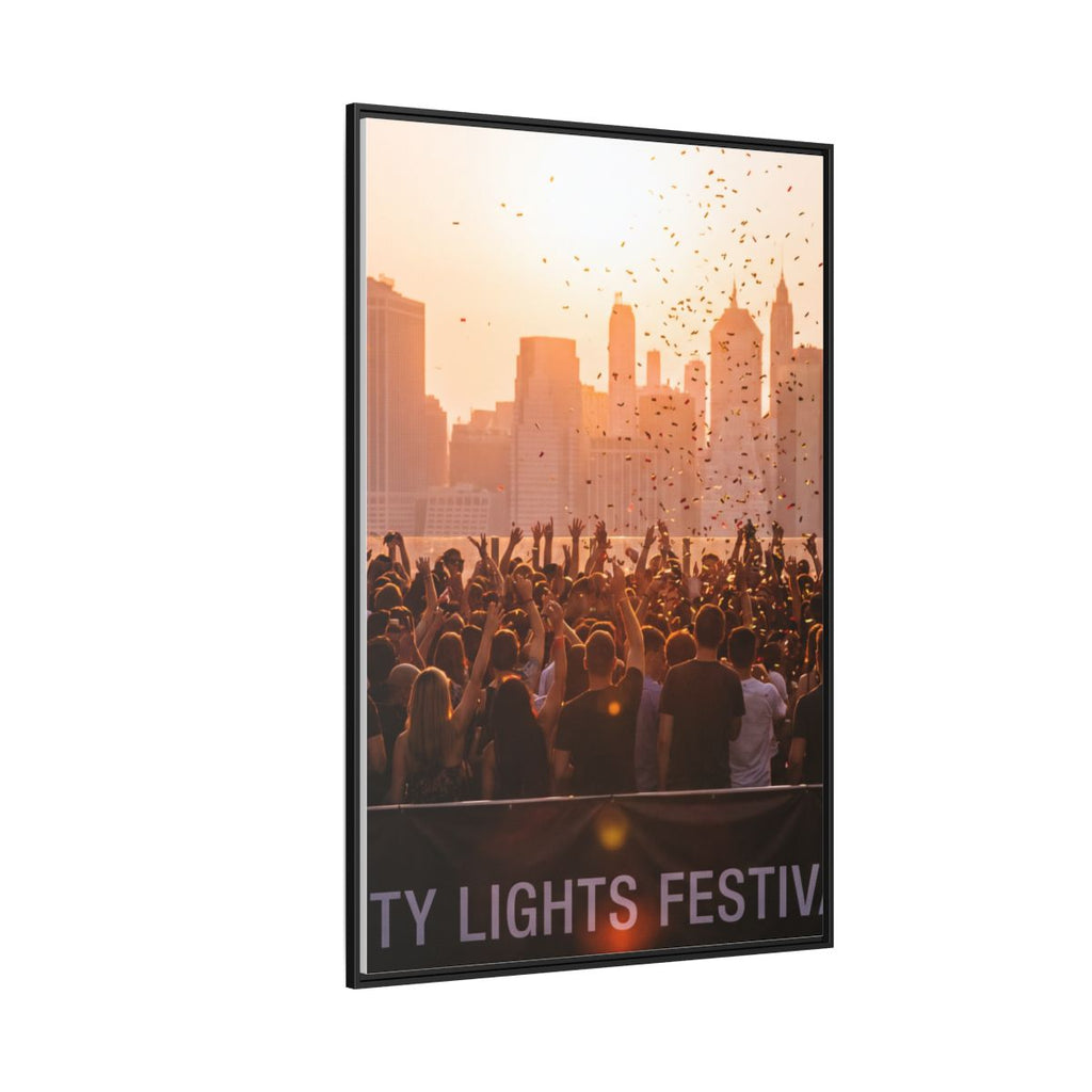 Framed Matte Canvas - City Lights Festival (8×10, 9×12... |...