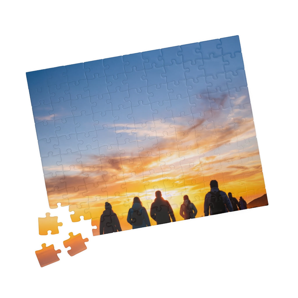 Puzzle - Golden Hiker Dawn