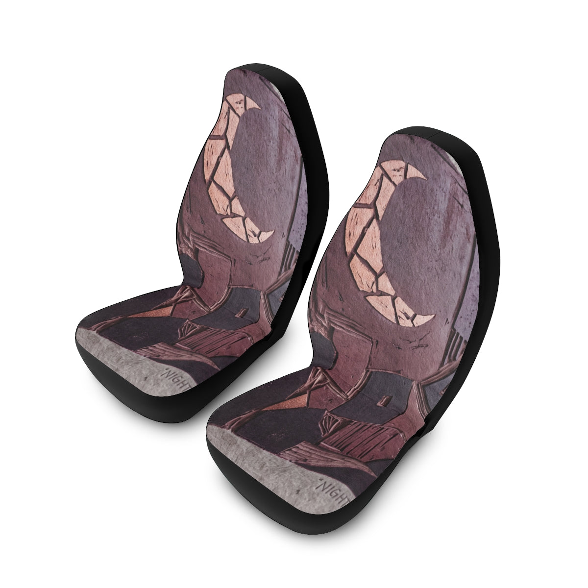 Polyester Car Seat Covers - Nightly Ritual Crescent Moon......
