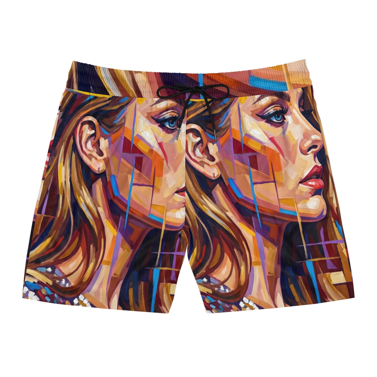 Men's Mid-Length Swim Shorts - Shattered Elegance | Echovira...