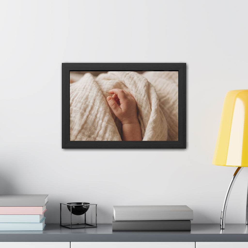 Framed Poster - Tender Newborn Hand (10×8, 12×8, 11×9... |...
