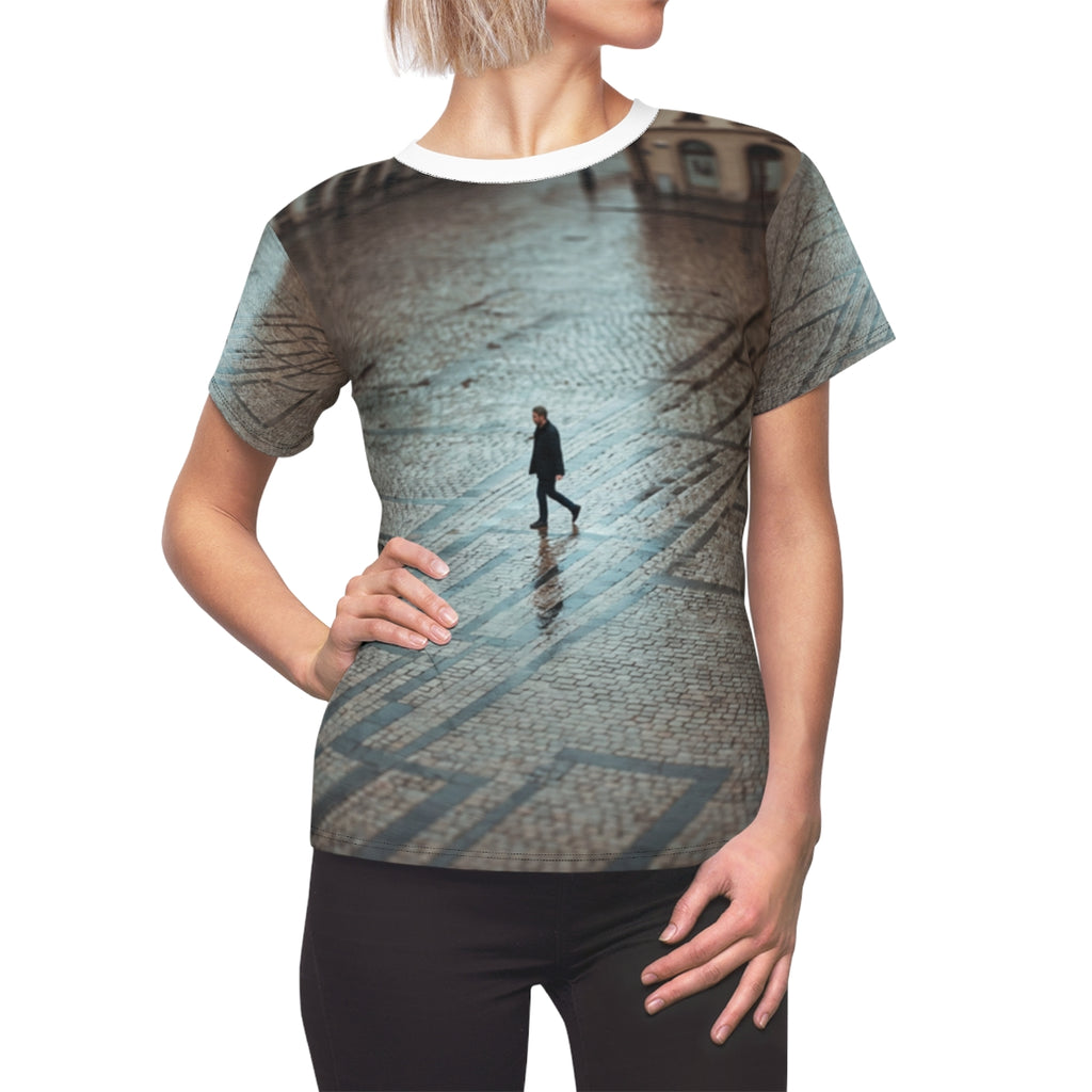 Women's Cut & Sew Tee Rainy Urban Art
