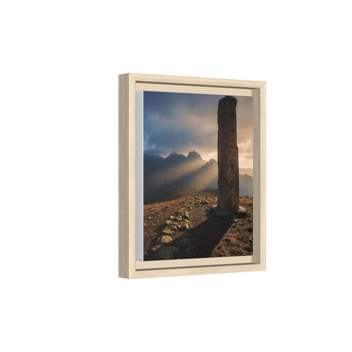 Framed Matte Canvas - Sun Peak