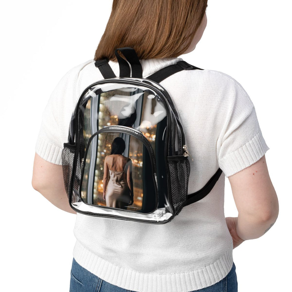 Clear Stadium Backpack - Midnight Lights | Echovira Gallery