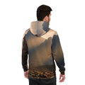 Men's Athletic Hoodie - Ancient Stone Column Mountain Sunset...