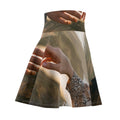 Women's Skater Skirt - The Infinite Touch | Ethereal Coastal...