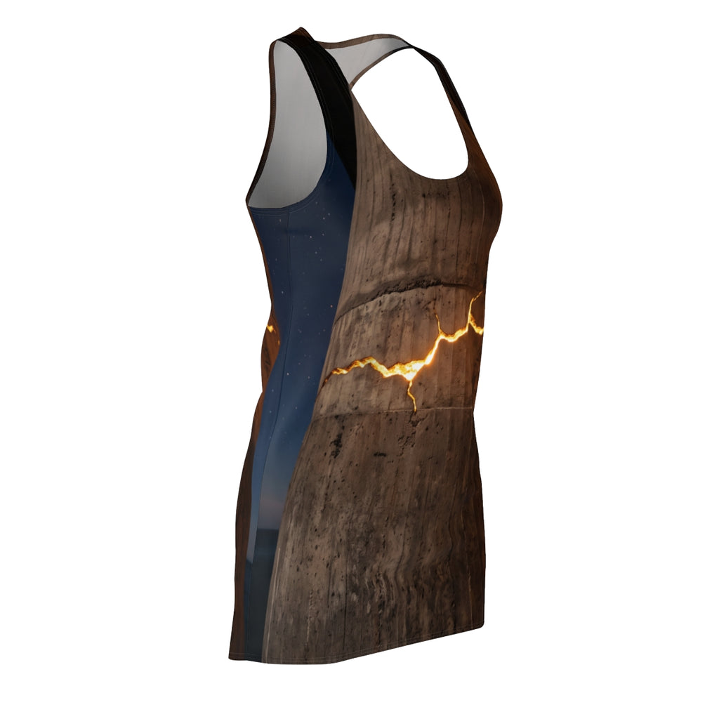 Women's Cut & Sew Racerback Dress - Golden Fissure |...