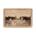 Golden Hour Crowd Celebration Wooden Cutting Board