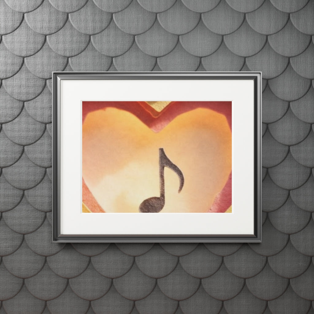 Fine Art Print - Melodic Heart Passepartout — Landscape... |...
