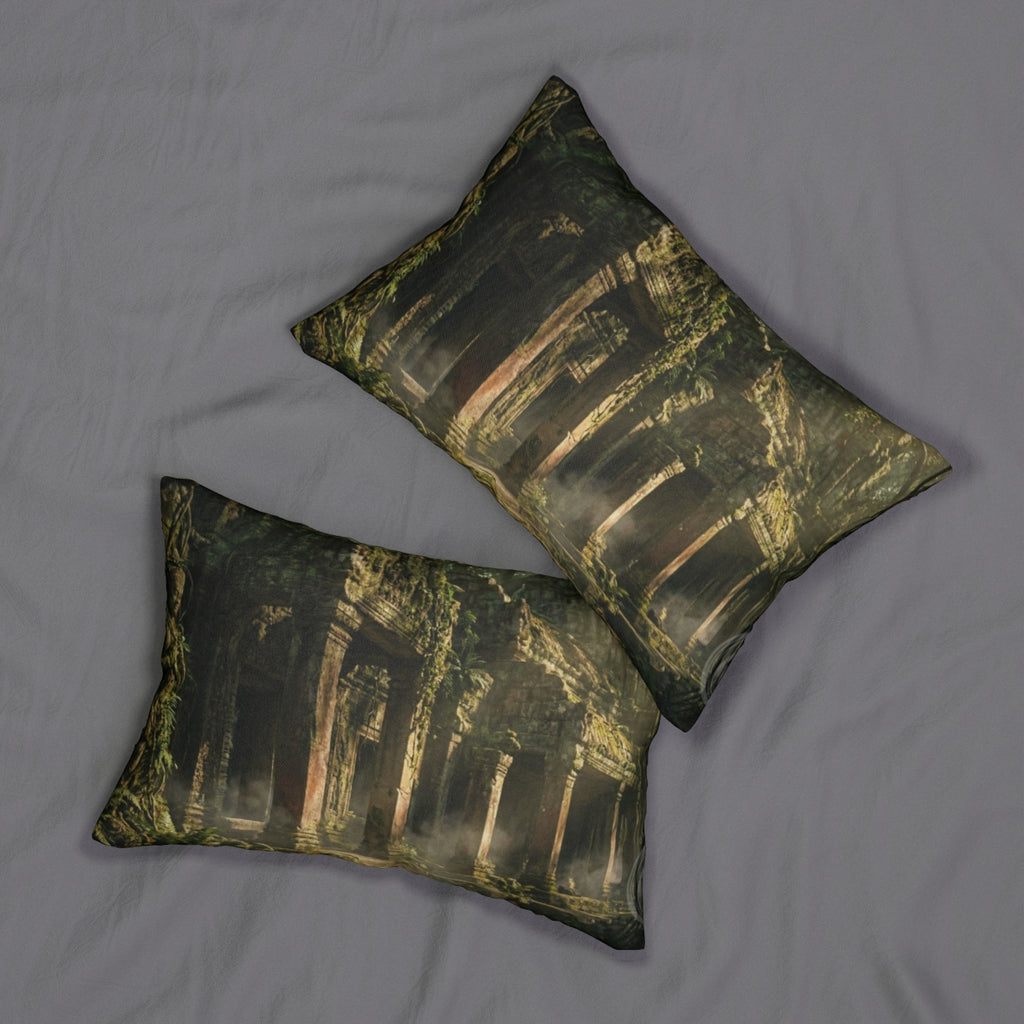 Spun Polyester Lumbar Pillow - Sacred Haven | Echovira...