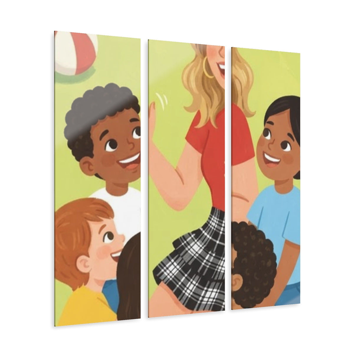 Acrylic Prints - Garden Storytime Triptych — Portrait |...